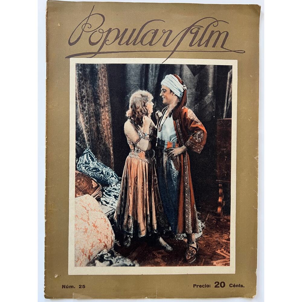 Rare Spanish 1925 Rudolph Valentino Magazine Son of the Sheik, Blood and Sand